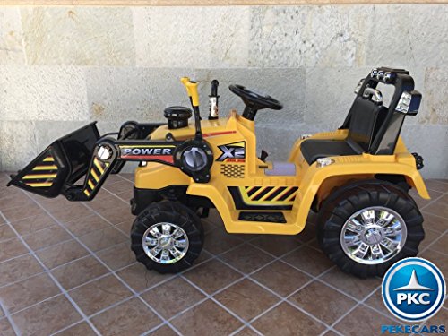 PEKECARS TRACTOR ELECTRICO CAT STYLE CON PALA Y RC