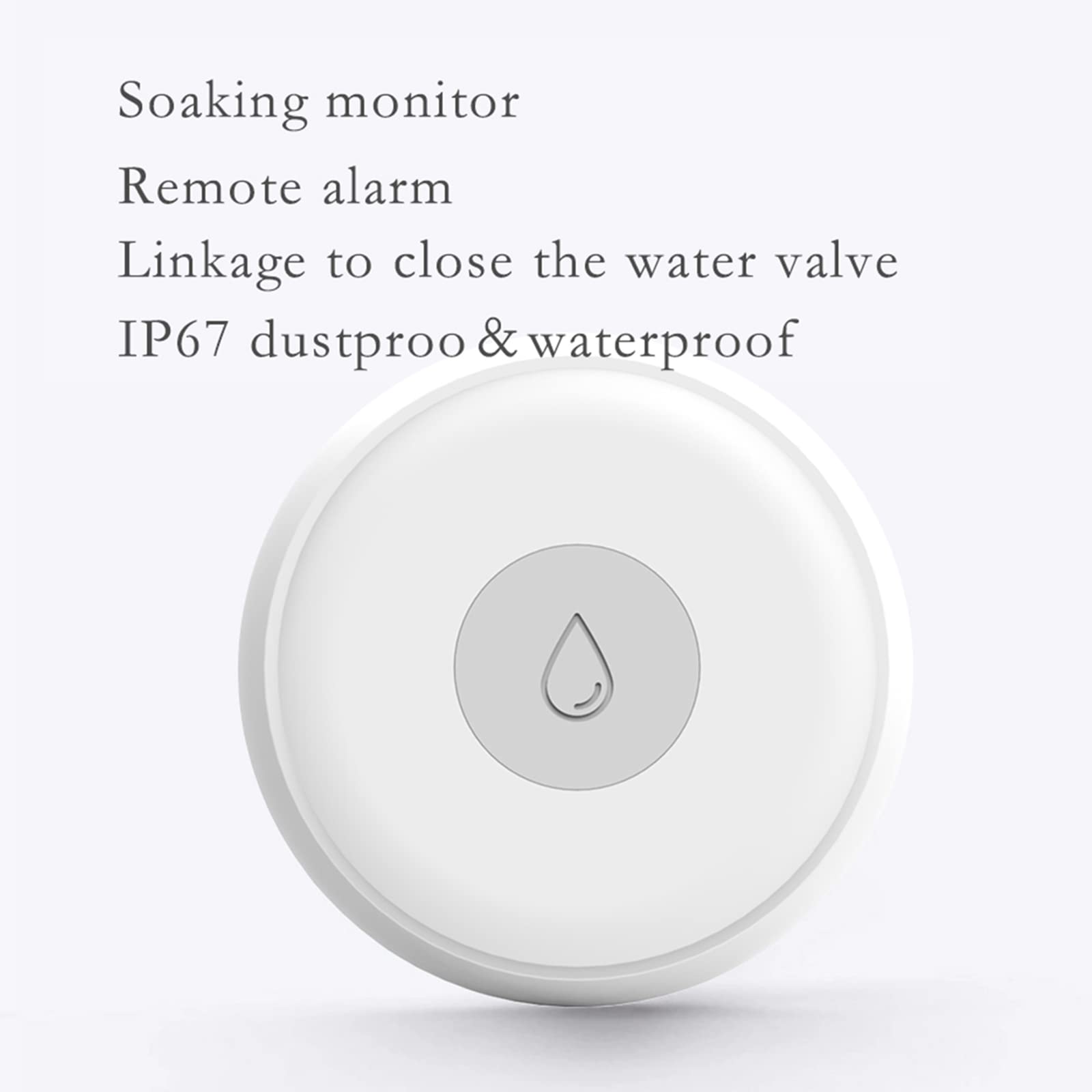 ZYWUOY Capteur d'eau intelligent, capteur d'eau sans fil, plusieurs modes de température pour maison intelligente, détecteur d'inondation et de fuite