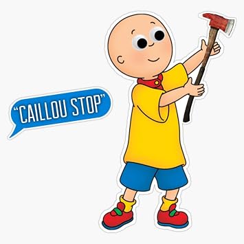 MAGNET Caillou meme Magnet Vinyl Magnetic Sticker 20 mil - Size 5"