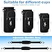 RRegeny Water Bottle Holder with Strap for Hydroflask 32oz 40oz, Carrier Sling Bag with Phone Pocket Sleeve for Men Women Hiking Camping Travelling（black24/32oz）