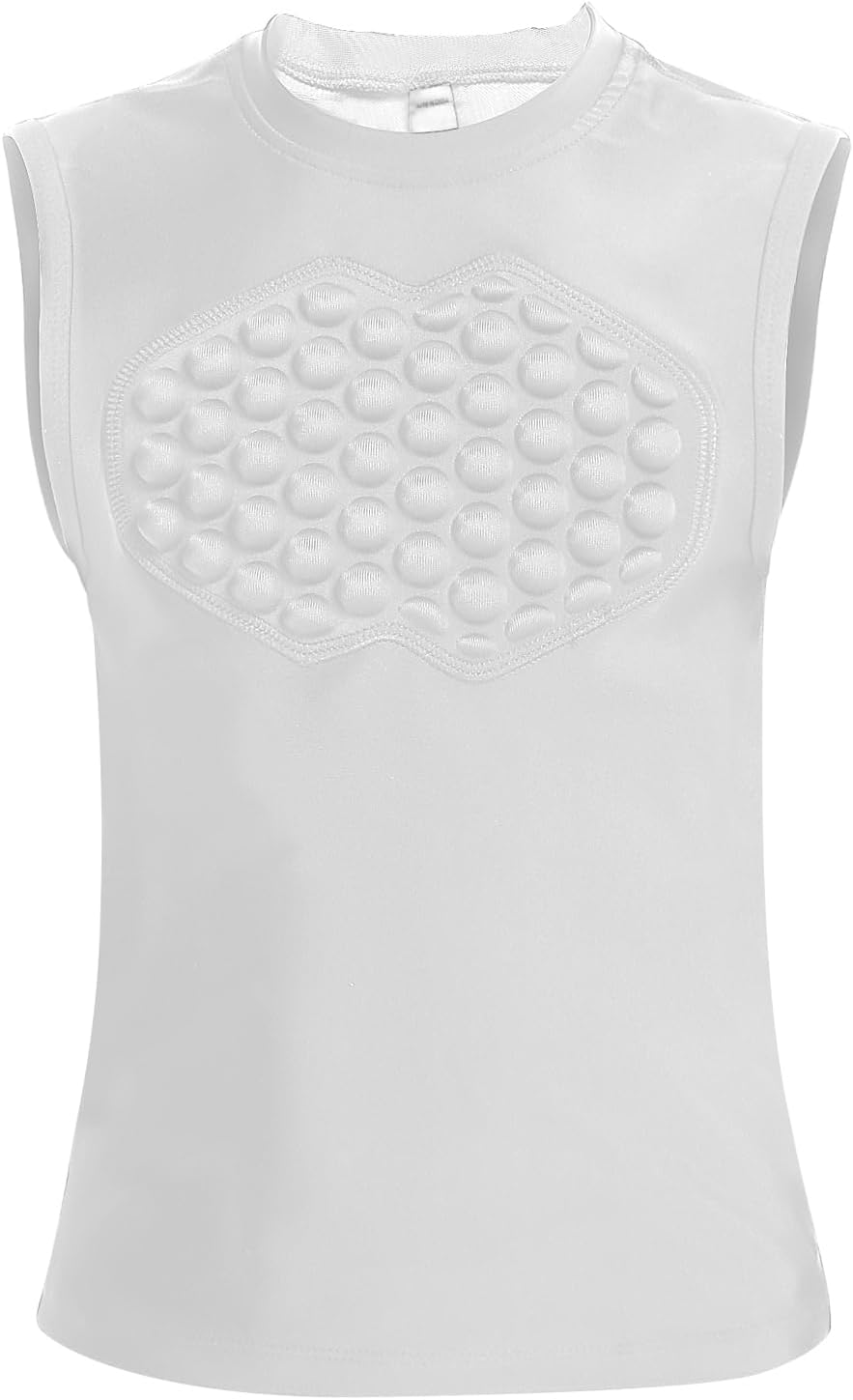 Topeter Baseball Chest Protector Shirt for Youth Kids, Heart Guard Sternum Protection Tank Tops for Goalies Catchers