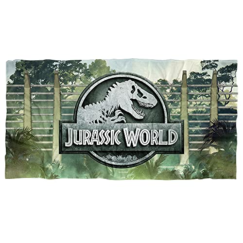 LOGOVISION Jurassic World Fence Logo Beach Towel 30