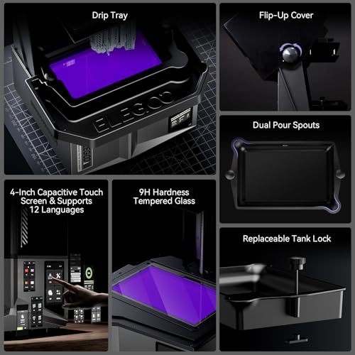 Impresora 3D ELEGOO Saturn 4 Resina Inteligente Rápida - Fernando Cortés