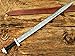 Handmade Damascus Steel Medieval Sword /40 Inches Viking Sword with Leather Sheath.