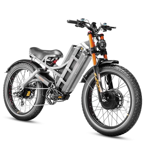 Image of 2026 eAhora Romeo Pro 3 /2 52-46 Mph Electric Bike for Adults, 6000W /4000W /2500W Dual Motor Ebike 60V 80Ah /52V 70Ah Battery 235+Miles Long Range, 26*4.0 inch /20*4.5 inch Fat Tire, Full Suspension, All Terrain