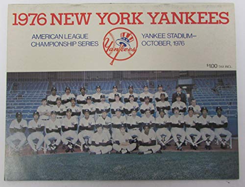 1976 ALCS Baseball Program NY Yankees vs. KC Royals @New York 128948