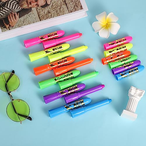 12pcs Neon Face Paint Crayons, Luminous Face Paint Crayons Glow in the Dark Face Paint Crayons Body Paint Crayons for Halloween Birthday Makeup Party