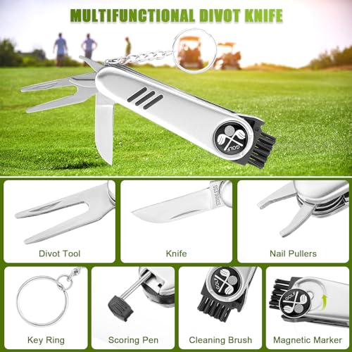 ZOOS Acessórios de golfe para homens, presentes de golfe para homens, pai, 21 peças, conjunto de ace