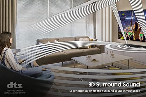 Samsung B650 Soundbar Speaker (2022) - 3.1ch Surround Sound Audio With 7 Speakers Virtual DTS:X, Wireless Subwoofer And Adaptive Sound Lite, Bluetooth Multiconnect & Wall Mount Kit Included