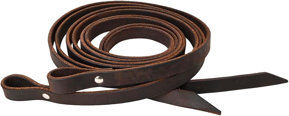 HILASON Western Genuine Leather Horse Split Reins | Riding-Reins Reining-Reins Heavy-Duty-Rein