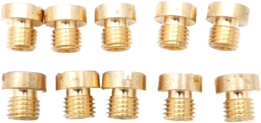 10 X M6 Thread 6mm Main Jet Kit For Carburetor 74 78 82 84 86 88 90 92 94 95 Injector Nozzle