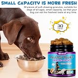 JSBNQRMZ Allergy für Hunde,30 Pcs Juckreizmittel für Hunde,Stärkung des Immunsystems-Peking Ente Geschmack,Beruhigen Juckende Haut,Pfoten,Augen,Ohren,Stoppen Juckreiz,Lecken