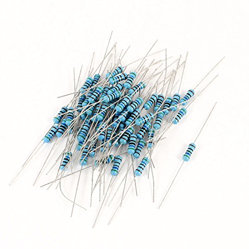 uxcell a14051600ux0301 60 Piece Axial Lead 1% Tolerance Colored Ring Metal Film Resistor Resistance, 560 Ohm 1 2W