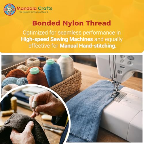 Hilo de Nylon Bonded Mandala Crafts #92 4400 yd Blanco miniatura 3