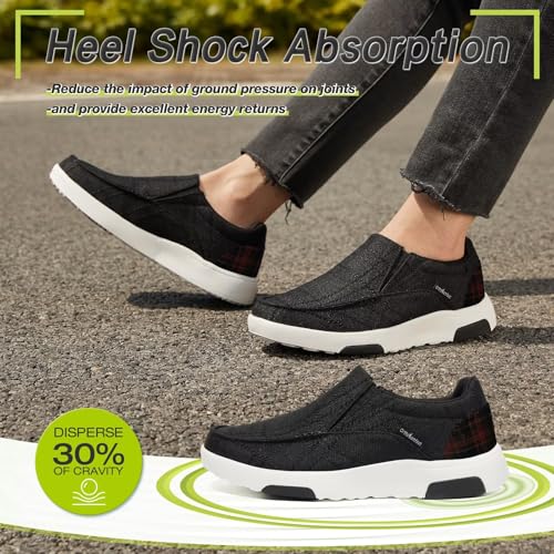 Image of OrthoComfoot Women's Orthopedic Slip-On Loafers Walking Shoes: Comfortable Plantar Fasciitis Loafers with Arch Support for Flat Feet, Casual Orthotic Shoes for Foot and Heel Pain Relief