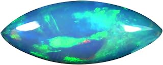 4.26 ct Marquise Cabochon (23 x 9 mm) Ethiopian 360 Degree Flashing Rainbow Opal Natural Loose Gemstone