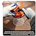 Multi-Functional Floor Gap Repair Tool with Oversized Suction Cup, Shockproof Hammering, One-Piece Sturdy Design, Seamless Fix for Wood Laminate Tile & Vinyl Floors Without Scratches (Orange)
