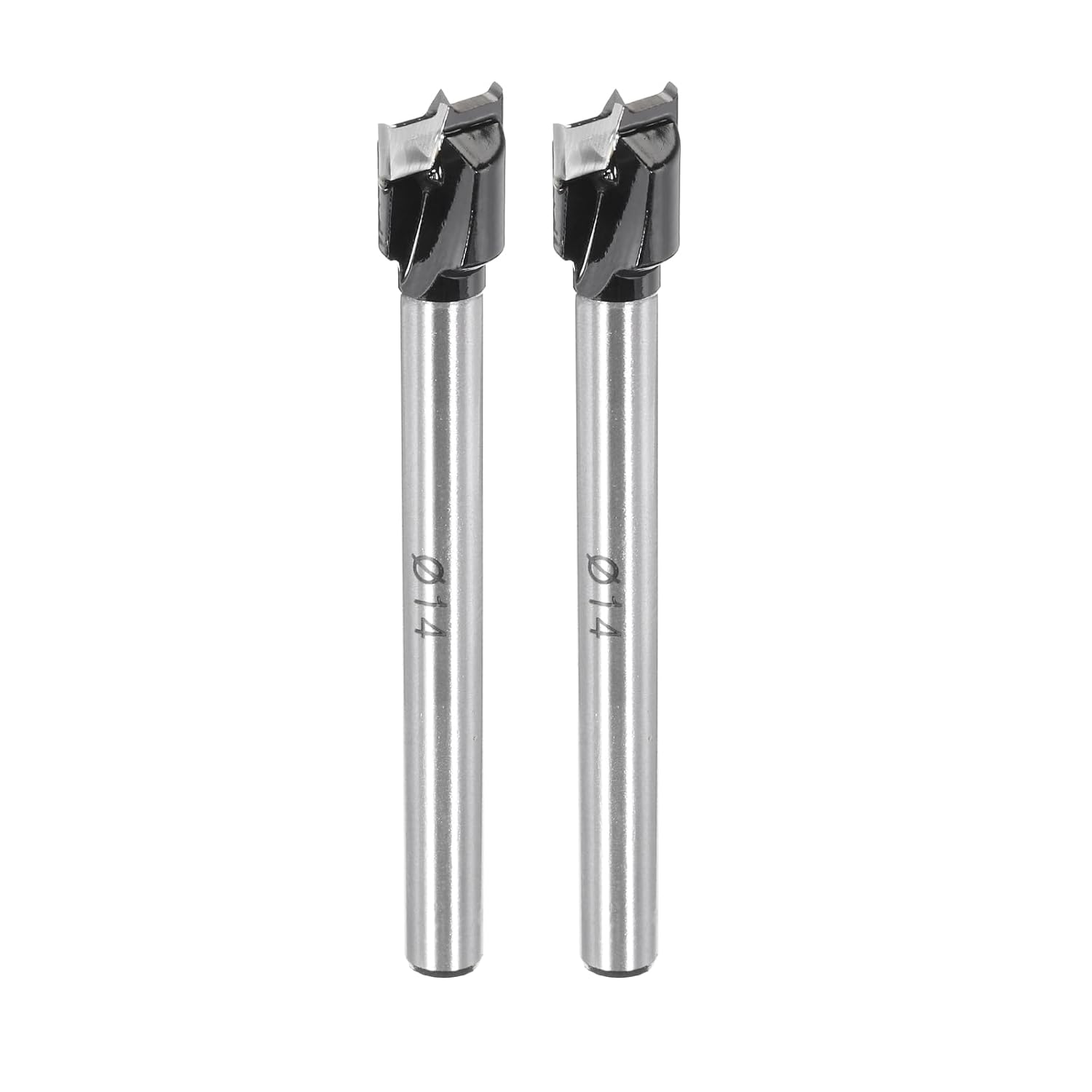 HARFINGTON Forstner Drill Bit 12mm (15/32") K30/C1 Tungsten Carbide Tip Triangle Shank Wood Forstner Bit Opener Cutter for Hinge Hole Drilling Woodworking