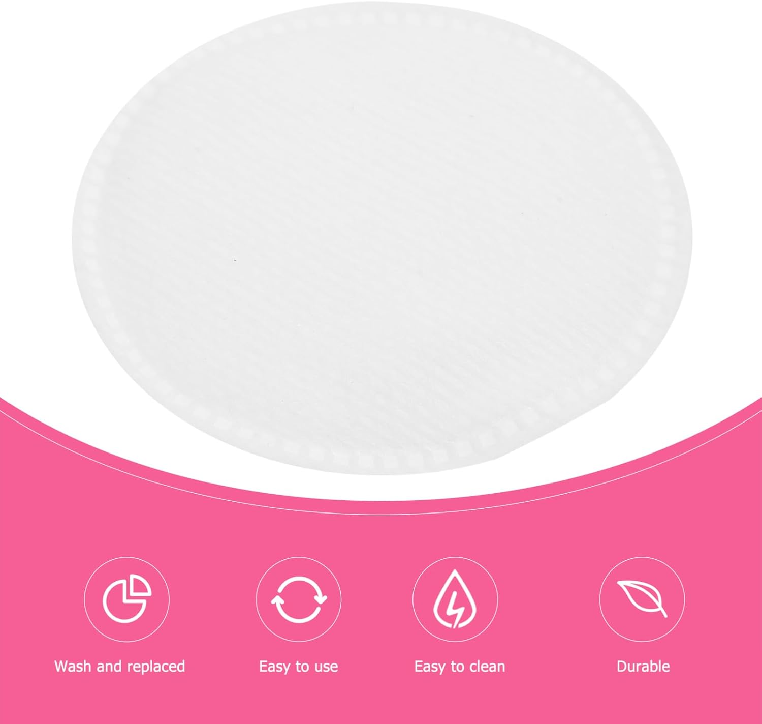 60Pcs Round Makeup Remover Pads Soft Absorbent Cotton Face Cleansing Wipes for Makeup Removal and Skin Care and Sanitary for Go Use