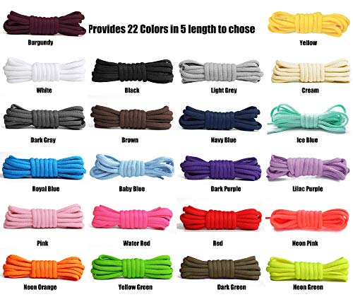 handshop 1434 oval athletic shoelaces 2434-7234 in 22 colors half round shoe laces