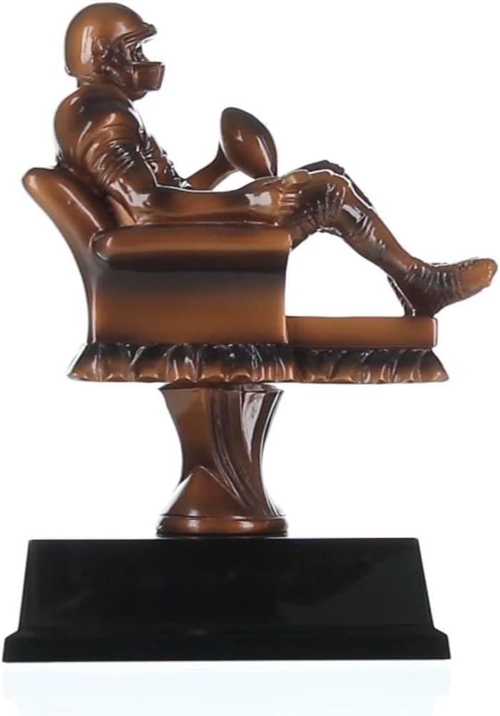 Fantasy Football Trophy, Armchair Quarterback - 6.5 Inch Tall/FFL Award by Decade Awards - Engraved Plate on Request