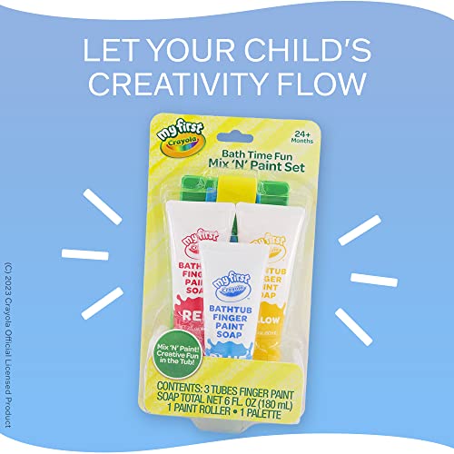 Crayola Bath Tub Brush & Finger Paint Soap Set #TOP3