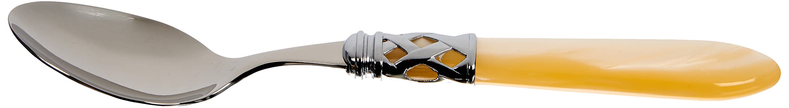 BUGATTI ALCAM-N4226/2 Aladdin Fourchette et Cuillère Acrylique/Acier INOX Ivoire 31,5 x 14 x 3 cm