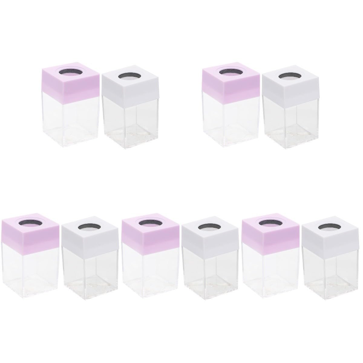 Abaodam 10 Stk Pin-eimer Ordnerhalter Für Schreibtisch Klarer Clip Schreibtisch-container Papierklammerhalter Clip-behälter Magnet Büro Lagerregal