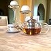Glass Teapot Stovetop Safe - Stainless Steel Infuser - Blooming and Loose Leaf Tea Pot - Large Capacity 1200ml/40oz by Nest Above