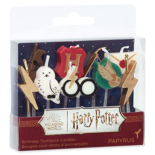 Image of Papyrus Harry Potter Birthday Candles for Cake and Cupcakes (9-Count)