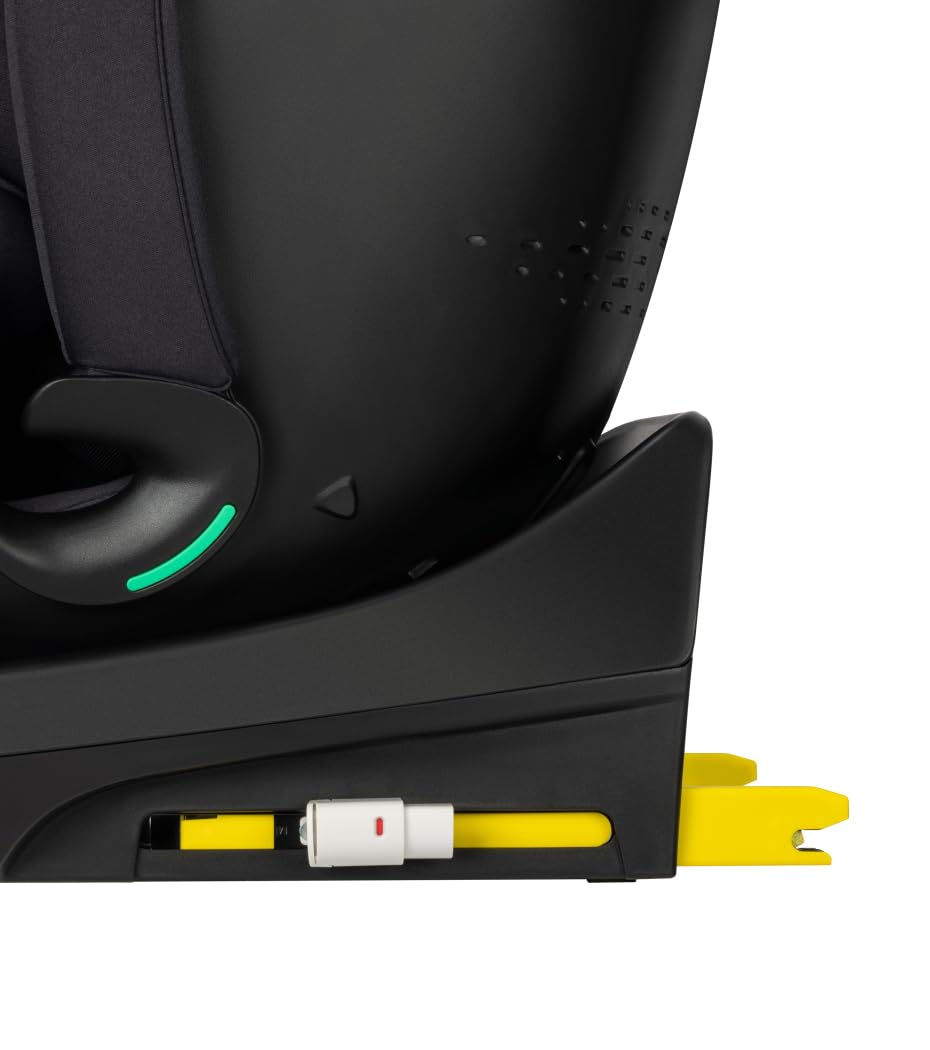 Bebeconfort Artemis 360 i-Size, Autositz 360 drehbar, 0–12 Jahre, 40–150cm, ISOFIX Kindersitz, Stützbein-Installation, 360-Grad-Drehung, 8 Liegepositionen, 12 Kopfstützenpositionen, Mineral Black