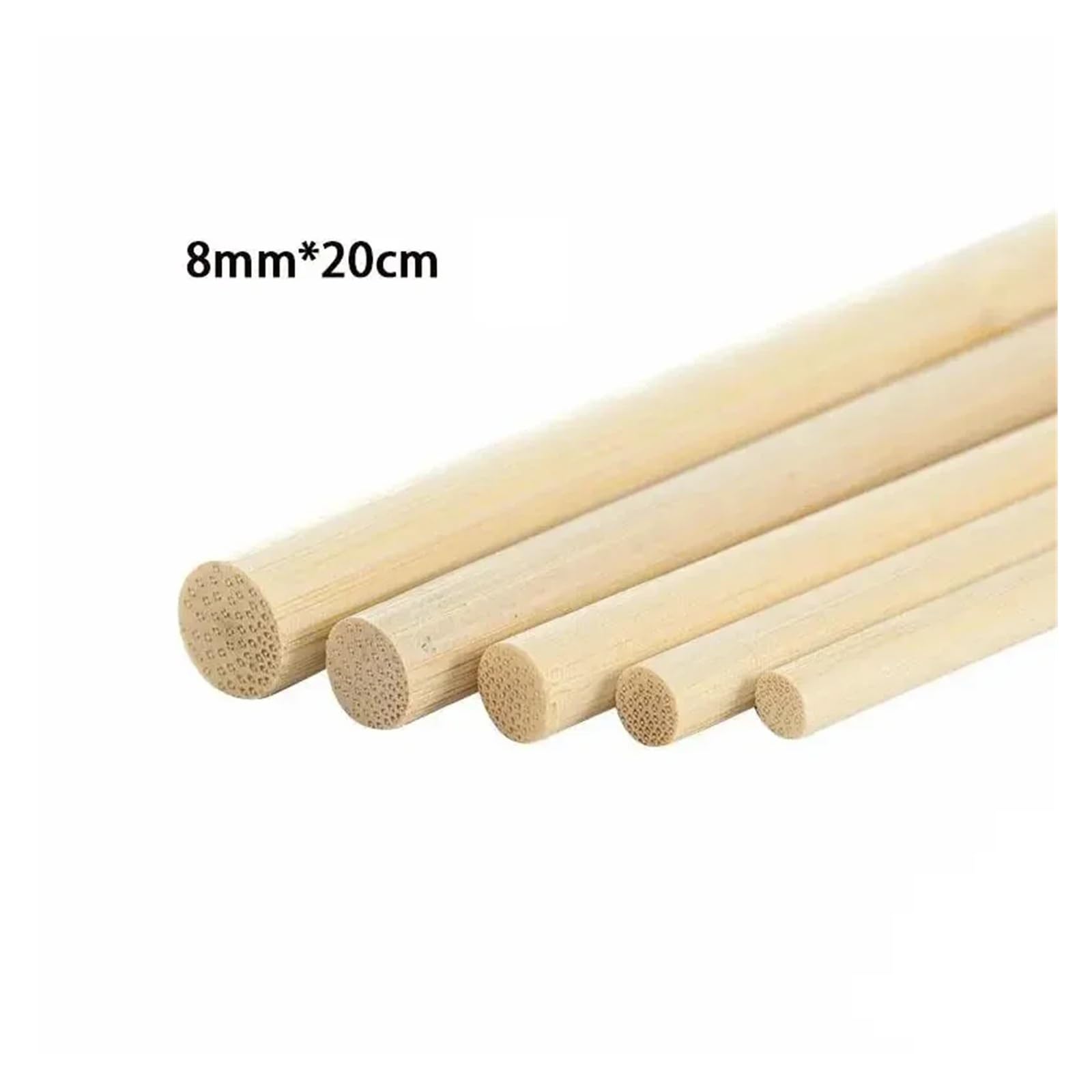 Tiges en Bois Lisses, bâtons de Bambou, Paquet 10 à 60, for la Construction modèles DIY