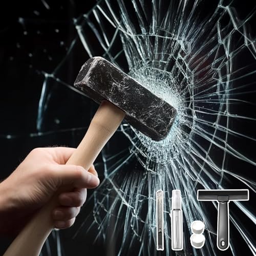 Qualsen 4Mil Vinilo Transparente Adhesivo Seguridad Antirrobo Vinilos para Cristales Inastillable Vinilo para Ventanas Protectora de Vidrio Lámina para Casa 30x200cm