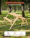 VEVOR 2-in-1 Transforming Interchangeable Picnic Table, Outdoor Wooden Table and Bench Set, Portable Foldable Bench with Umbrella Hole, Patio Dining Furniture for Garden, Backyard, Porch (Brown)