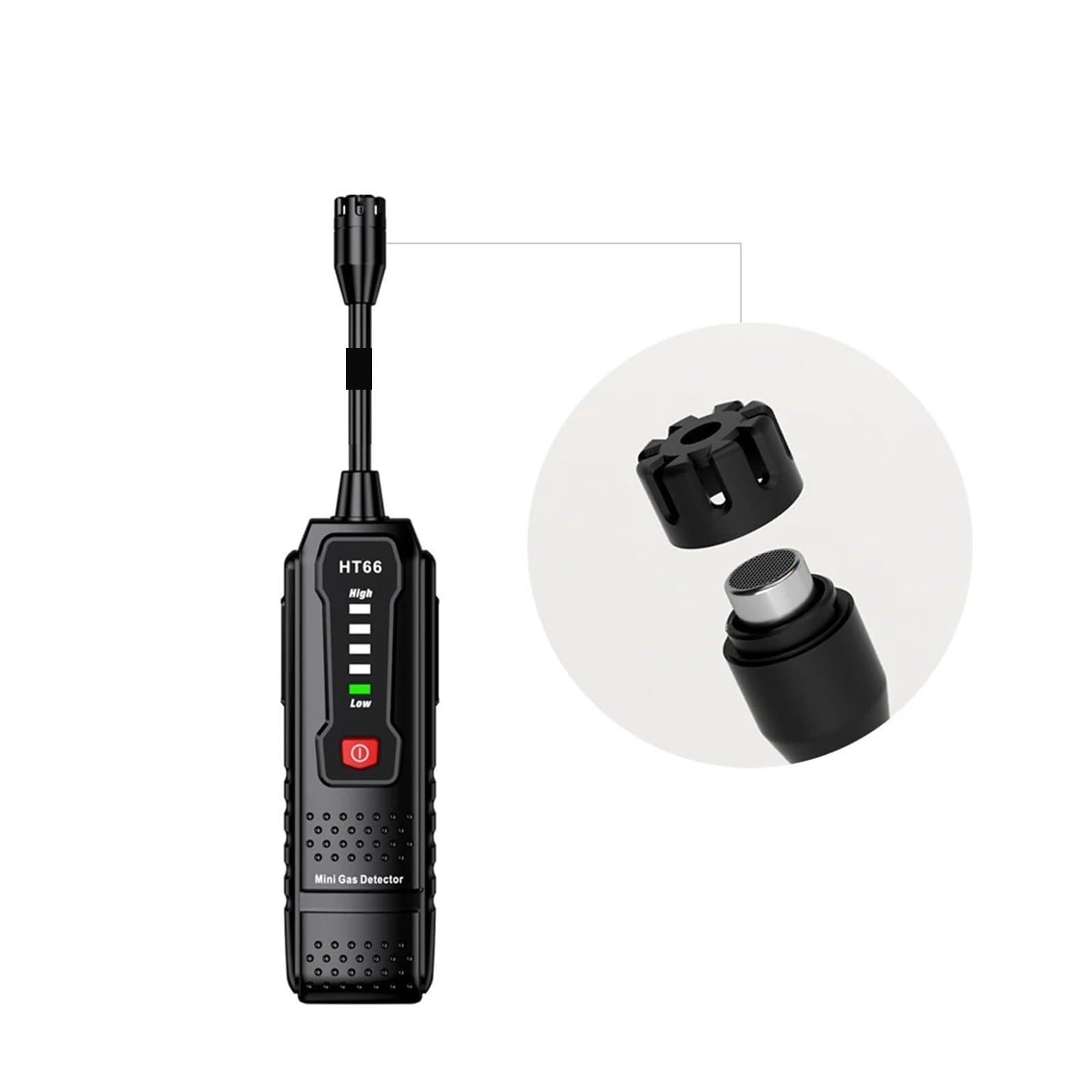 Gasdetektor, Gasdetektor Leck HT66 Alarm SoundTester Für Natürliches Methan Brennbare Stoffe Für Arbeit Und Zuhause für Zuhause