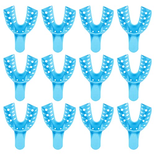 Image of JMU Dental Impression Trays, 2 Large Lower, Autoclavable, 12 Pcs