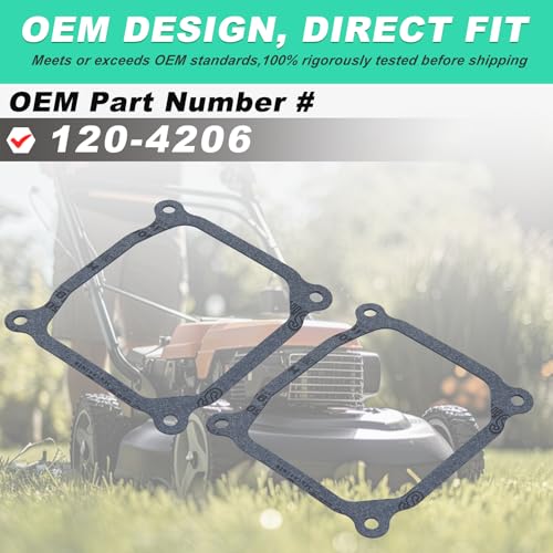 Image of Adefol 2 Set of 120-4206 Valve Cover Gasket for Toro TimeCutter SS 4200 ZS 4200S ZS 3200S SS 4216 MX 3450 MX4200 Riding Mower Fits 74616, 74616, 74629, 74621, 127-9358