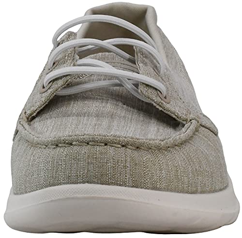 Skechers Skechers Womens Go Walk Lite - Isla Boat Shoe, Natural, 8.5 M US