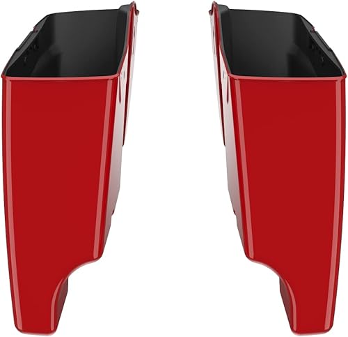 Miniatura 6 de Moto Onfire Billar rojo Harley 4.5 "extendido bolsas estiradas alforjas accesorios para Harley Touring 2014+