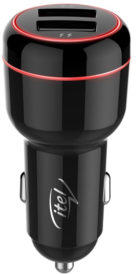 Itel ICC-11 3.4A Fast Charging Car Charger (Black) at Rs. 179