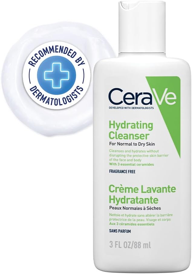 Hydrating Cleanser for Normal to Dry Skin 236 ml with Hyaluronic Acid and 3 Essential Ceramides