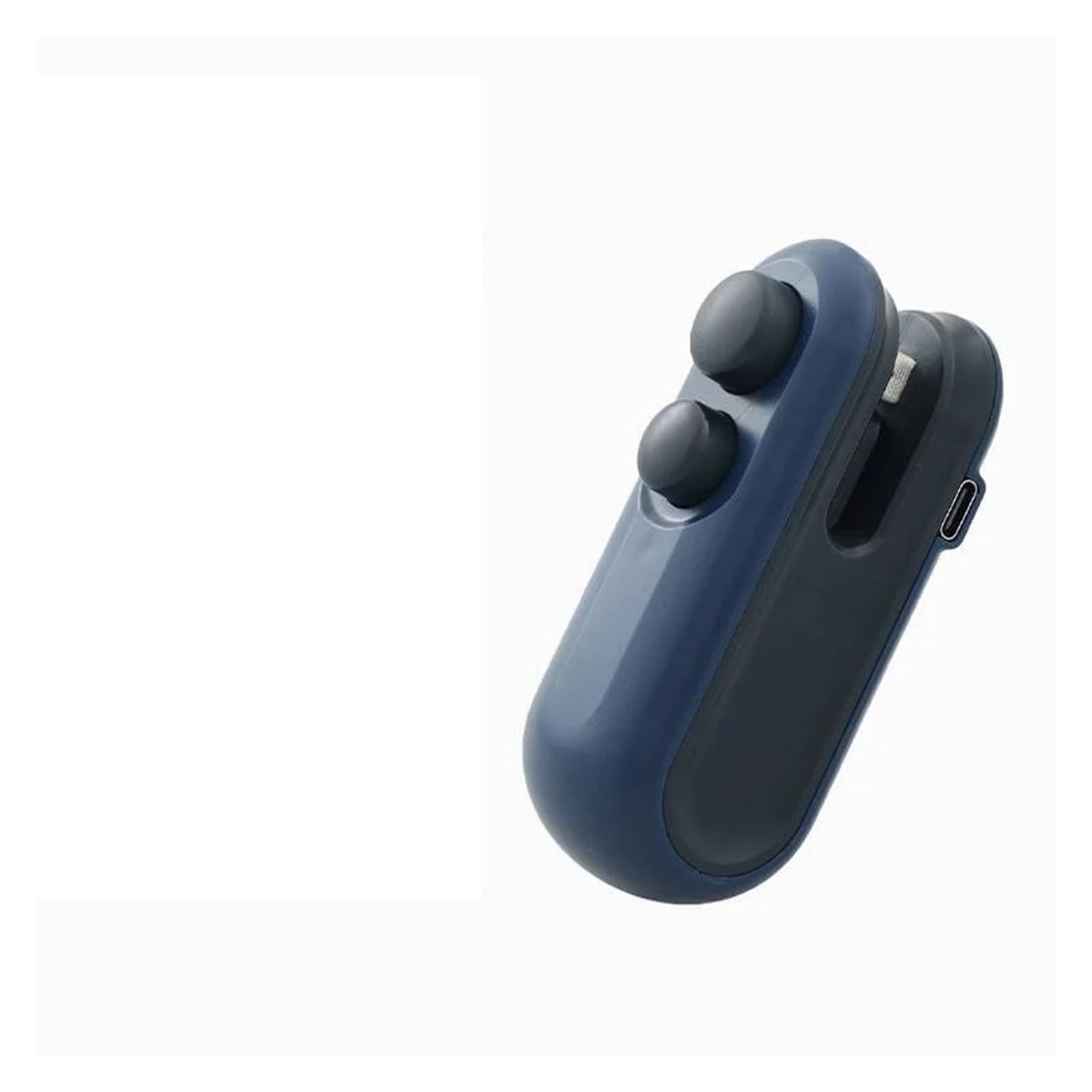 Sac de rangement pour mini machine à sceller - Rechargeable par USB - Emballage ABS - Sac à clip - Blanc