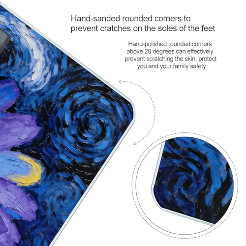Báscula Digital Starry Night Daisy para Baño miniatura 4