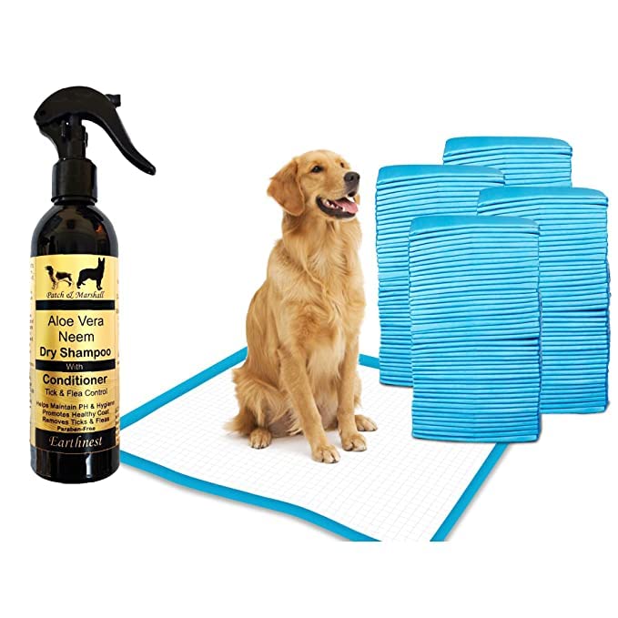 Patch & Marshall Floor Sticking XL Dog Training Pad, 60x90 cm Heavy Duty Training Pee & Potty Pads Quick Drying Surface & Absorbent Core, for All Breeds & Sizes (Pet Training Pad & Dry Shampoo Combo) (B0C2KXXP9X) Amazon Price History, Amazon Price Tracker