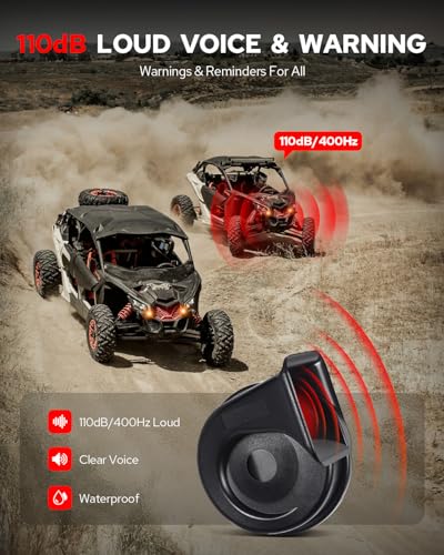 Image of Benlari UTV Turn Signal Kit with Horn,Plug and Play UTV ATV Blinker with Power off Switch Universal Street Legal Kit Fit for Polaris Ranger RZR XP Turbo, ATV Can-Am x3, Kawasaki, CFMOTO & Golf Cart