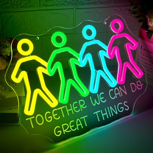 Image of We Can Do Great Things Neon Sign Wall Decor Neon Light Sign for Man Cave