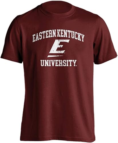 Miniatura 19 de Sport Your Gear NCAA Camiseta de manga corta retro con licencia oficial de aspecto desgastado para el día del juego, camiseta de espíritu deportivo