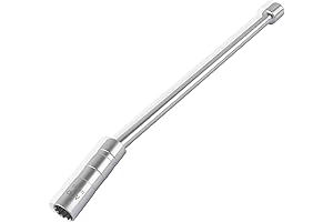 Extended Magnetic Spark Plug Socket - Replaceable and Durable Professional Grade Spark Plug Remover