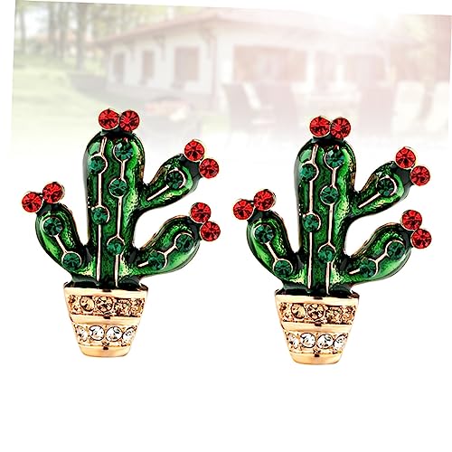 Broche de forme de cactus ensemble de broches 2pcs pour accessoiriser
