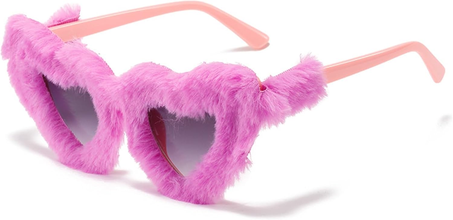 Birthday Glasses for Women Summer Plush Sunglasses Personalised Glasses Accessories Party